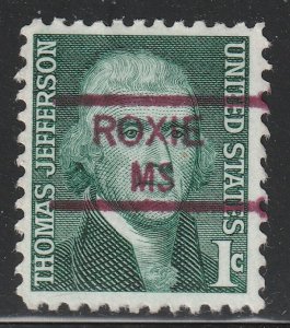 Precancel - Roxie, MS - PSS 835.5