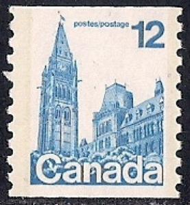 Canada #729 12 cent Parliament Coil mint OG NH VF
