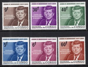 Congo Democratic Republic 514-519 John F Kennedy MNH VF