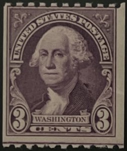 Scott #722 1932 3¢ George Washington perf. 10 horizontally MNH OG crease