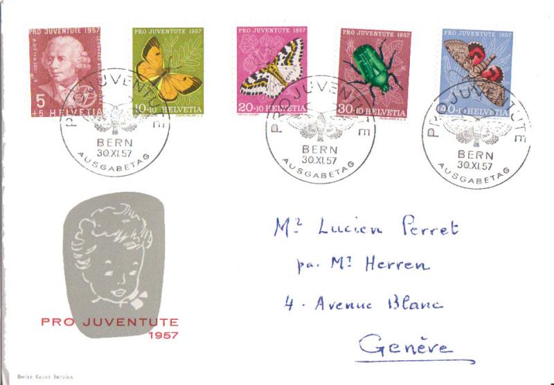 Switzerland Scott B257-B271 Ink address.