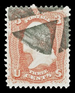 Scott 65 3c Washington Used VF with an Interesting Cancel