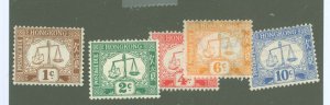 Hong Kong #J1-J6  Single (Complete Set)