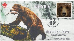 4 Bears of Canada FDC's