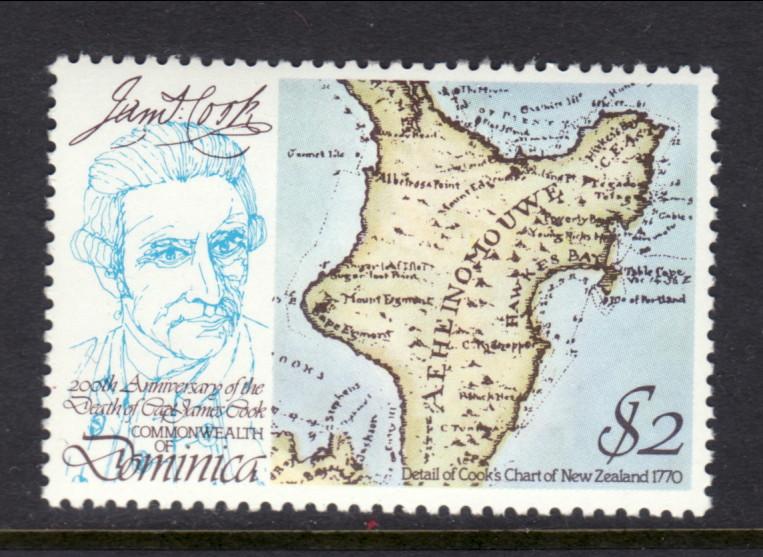 Dominica 628 Map MNH VF