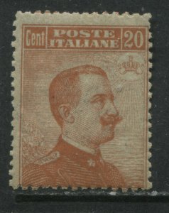 Italy 1916 20 centesimi brown orange mint o.g. hinged