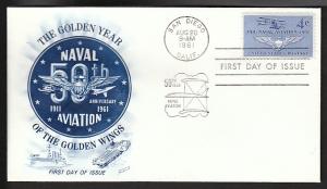 U.S. 1185 Naval Aviation (Fleetwood)  U/A FDC   