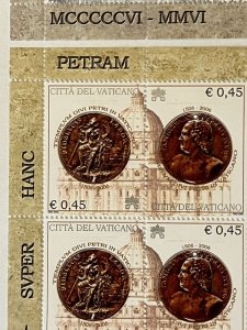 VATICAN CITY - The 500th Anniversary of St. Peter's Basilica 2006 - 2 Blocks MNH