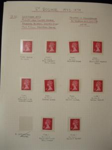 SPECIALISED COLLECTION OF U/M 8p MACHINS + CYLINDER BLOCKS ON 6  PAGES