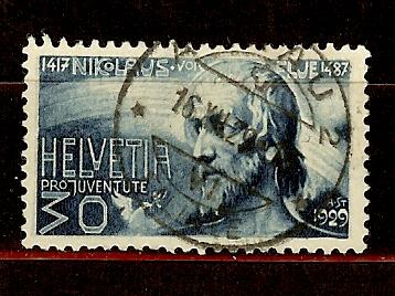 Switzerland, Scott #B52, 30c von der Flue Issue, F-VF, Used