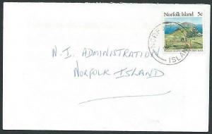 NORFOLK IS 1989 5c local rate cover - 5c Philip Island.....................43077