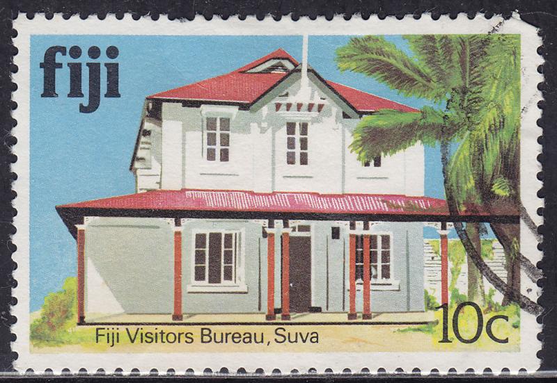 Fiji 414 Fiji Visitor's Bureau, Suva, Palm Trees 1979