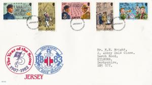 Jersey 1982 Scout Year FDC VGC