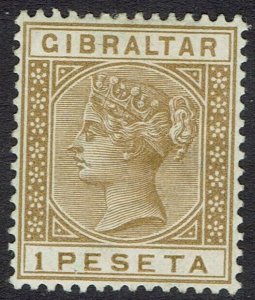 GIBRALTAR 1889 QV 1 PESETA 