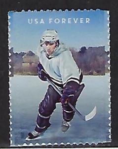 Catalog #5252 Single Stamp History of Ice Hockey USA and Canada