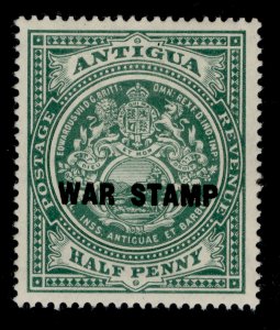 ANTIGUA GV SG52, ½d green, M MINT.