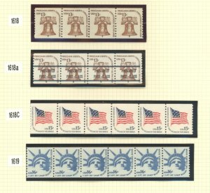 U.S. #MINT STRIP SET 