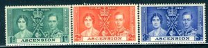 Ascension; 1937; Sc. # 37-39; MH Cpl. Set