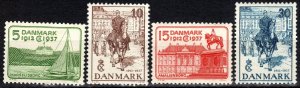 Denmark #258-61  F-VF Unused CV $19.20 (X2602)