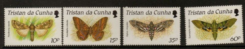 TRISTAN DA CUNHA SG490/3 1990 MOTHS MNH