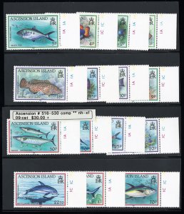 Ascension Island Stamps # 516-530 MNH VF Scott Value $30.00