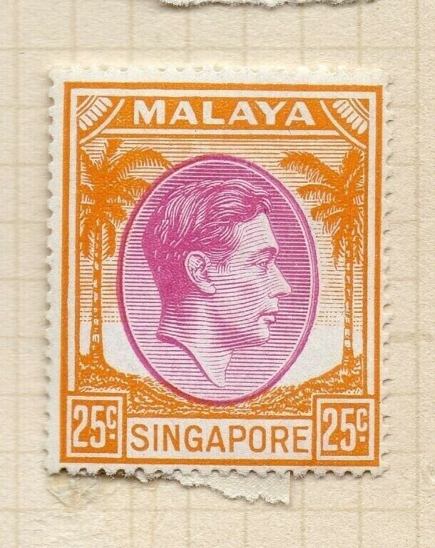 Malaya Singapore 1948-52 Early Issue Fine Mint Hinged 25c. NW-197212