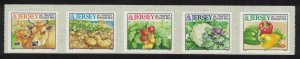 Jersey Cows and Farm Products Strip of 5v self-adhesive Imprint '2005' 2005