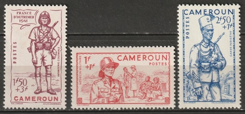 Cameroun 1941 Sc B13A-C Yt 197-9 set MLH*