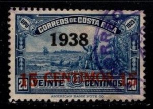 Costa Rica - #218 Columbus Surcharged - Used