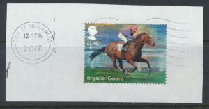 QE II Famous Horses £1.40 value - Brigadier Gerard - fine Used  on piece