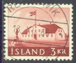 ICELAND 333 USED 1961 OLD GOVERNMENT BUILDING