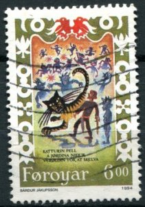 Faroe Islands Sc#272 Used, 6k multi, Medieval Dances 1994 (1994)