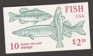 US 2205-2208 2209a BK154 Fish 22c booklet 10 #11111 MNH 1986