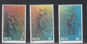 Malta # B54-56, Christmas. NH, 1/2 Cat.