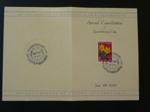 50 years of Luxembourg Rotary Club commemorative folder 1955