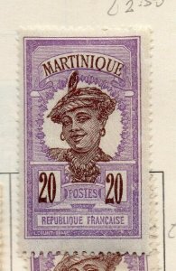 Martinique 1908 Early Issue Fine Mint Hinged 20c. NW-192732