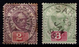 Sarawak 1888 Sir Charles Brooke Def., 2c & 8c [Used]