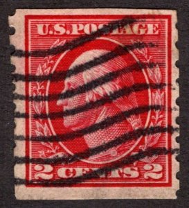 1912, US 2c, Washington, Used, Sc 413