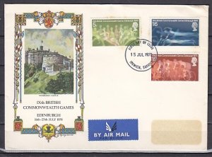 Great Britain, Scott cat. 639-641. Commonwealth Games issue. First Day Cover. ^