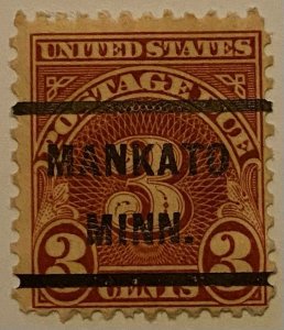 United States 1917-1931 Precancel Postage Due 121 Mint Stamps Lot