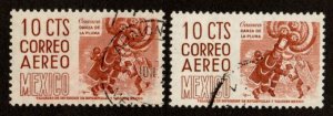 Mexico #C219, C219a used