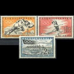 CZECHOSLOVAKIA 1960 - Scott# 967-9 Olympics Set of 3 LH