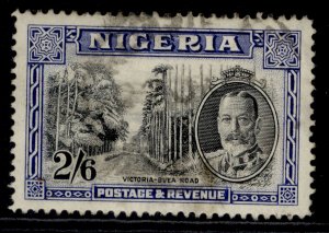 NIGERIA GVI SG42, 2s 6d black & ultramarine, USED. Cat £45.