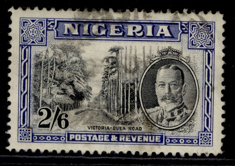 NIGERIA GVI SG42, 2s 6d black & ultramarine, USED. Cat £45.