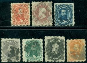 Brazil #53--60  Used  F-VF  CV$104.90  #56 Mint and No Gum