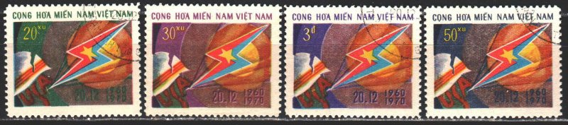 Vietnam. 1970. 31-34. 10th anniversary of the National Liberation Front. USED.