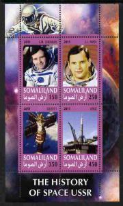 Somaliland 2011 History of Space - USSR #07 perf sheetlet...