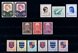 Luxembourg Luxemburg 1957 Complete Year Set MNH