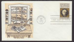 US 1405 Edgar Lee Masters 1970 Springfield U/A FDC