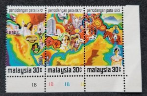 Malaysia PATA 1972 Map Turtle Dance Mosque Horse Fruit Flower (stamp plate) MNH